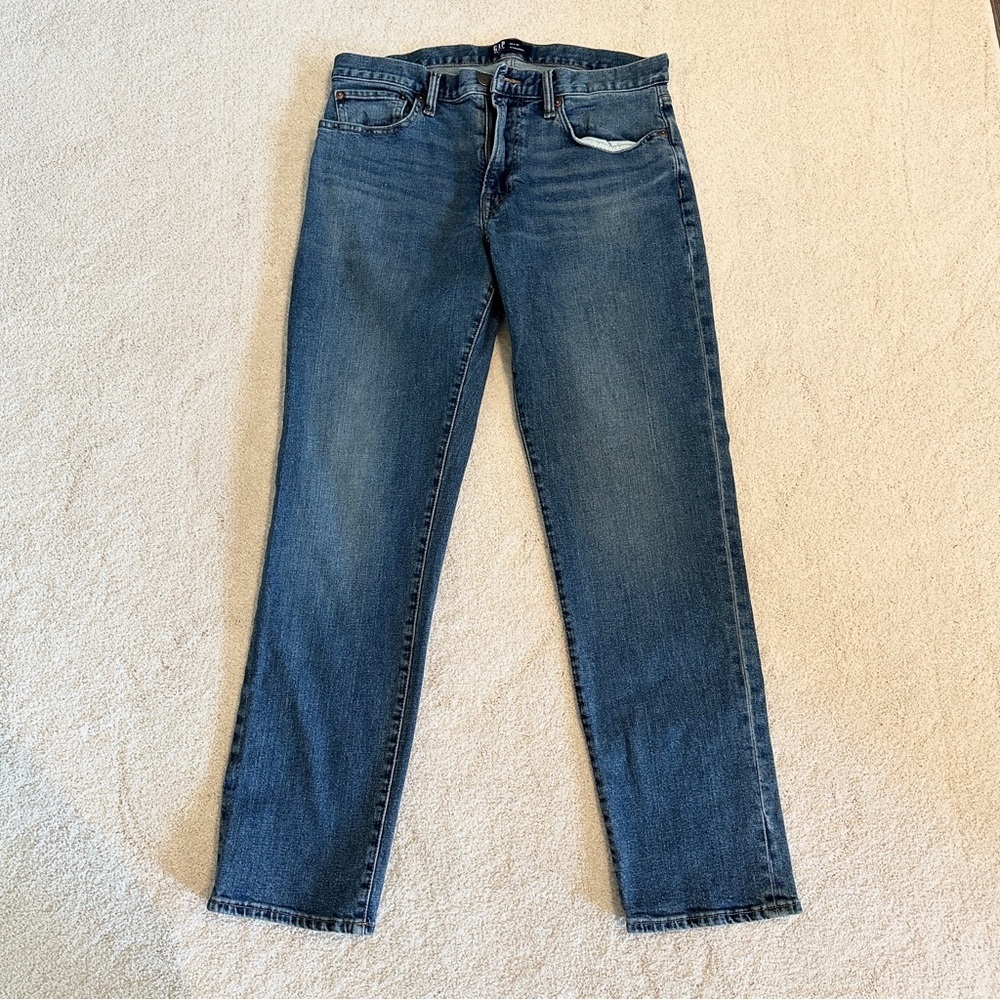 Gap Men’s Straight Cut Jeans in Classic Blue sz 33x32